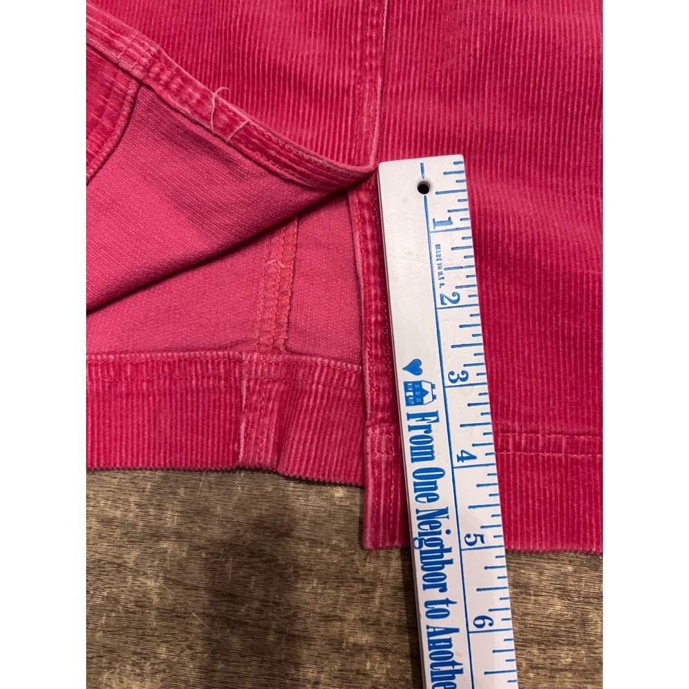 Women's Jones New York Sport Coral Corduroy Skirt W Pockets Stretch SZ 16 Y2K - Picture 6 of 7